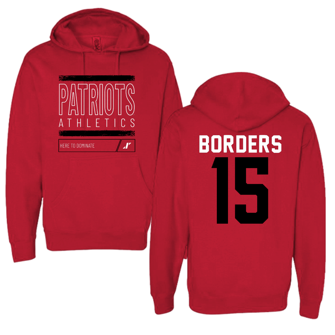 Dallas Baptist University Soccer Red Dominate Hoodie - #15 Elise Borders
