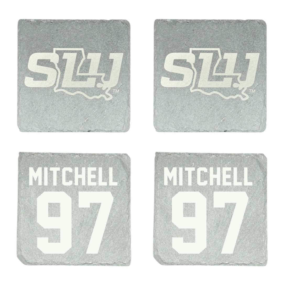 Southeastern Louisiana University Football Stone Coaster (4 Pack)  - #97 Tyrik Mitchell
