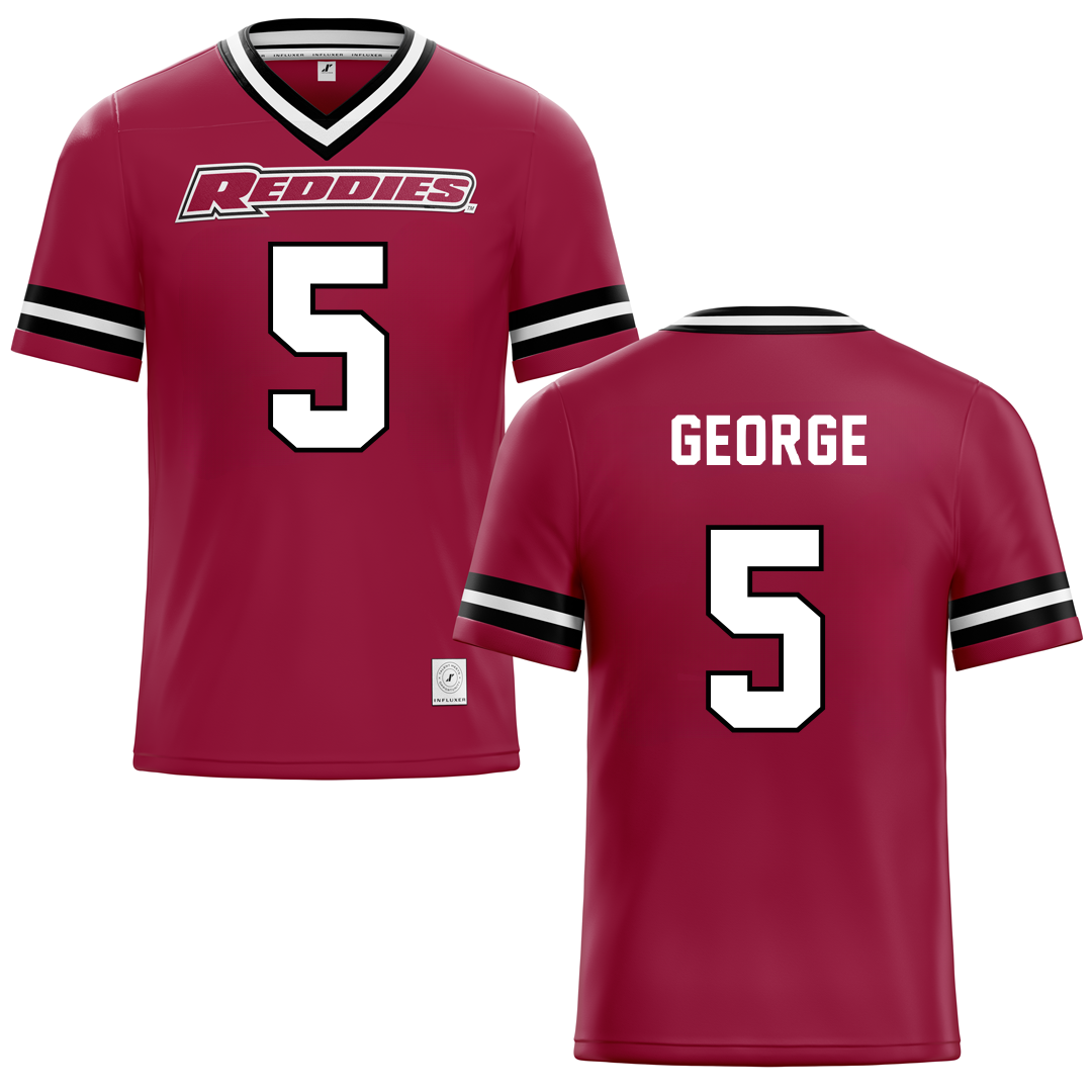 Henderson State University Red Football Jersey - #5 Elijah George