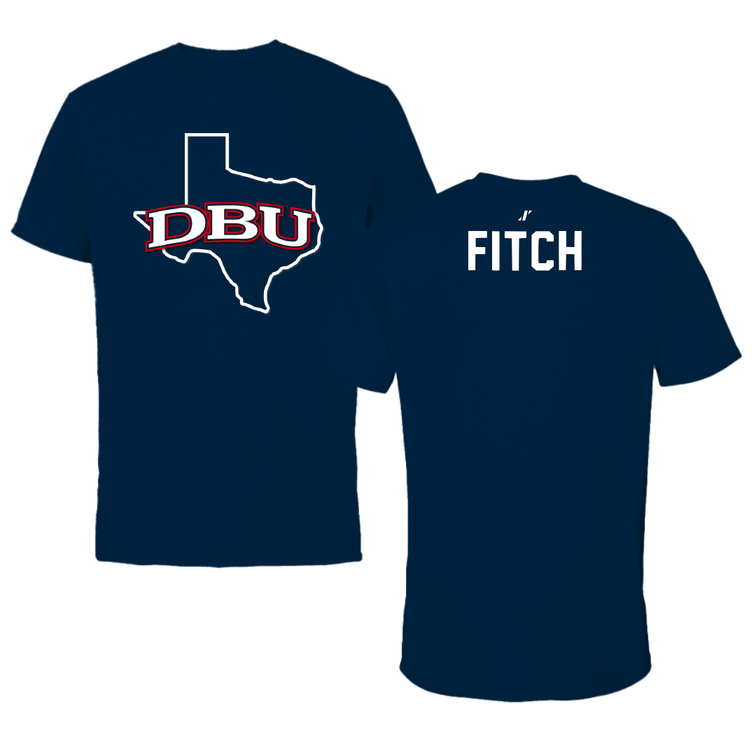 Dallas Baptist University TF and XC Navy State Performance Tee - Micah Fitch