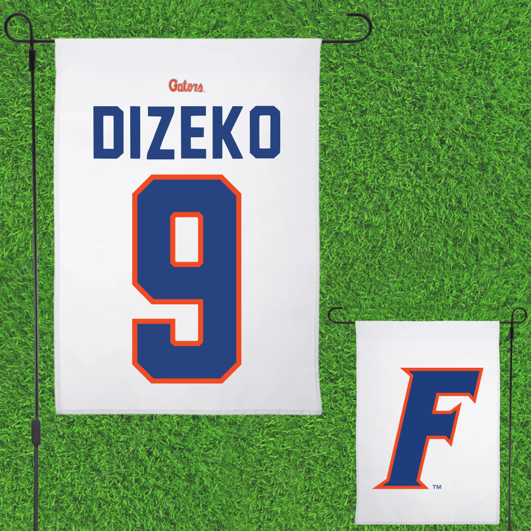 University of Florida Basketball White Garden Flag - #9 Alexia Dizeko