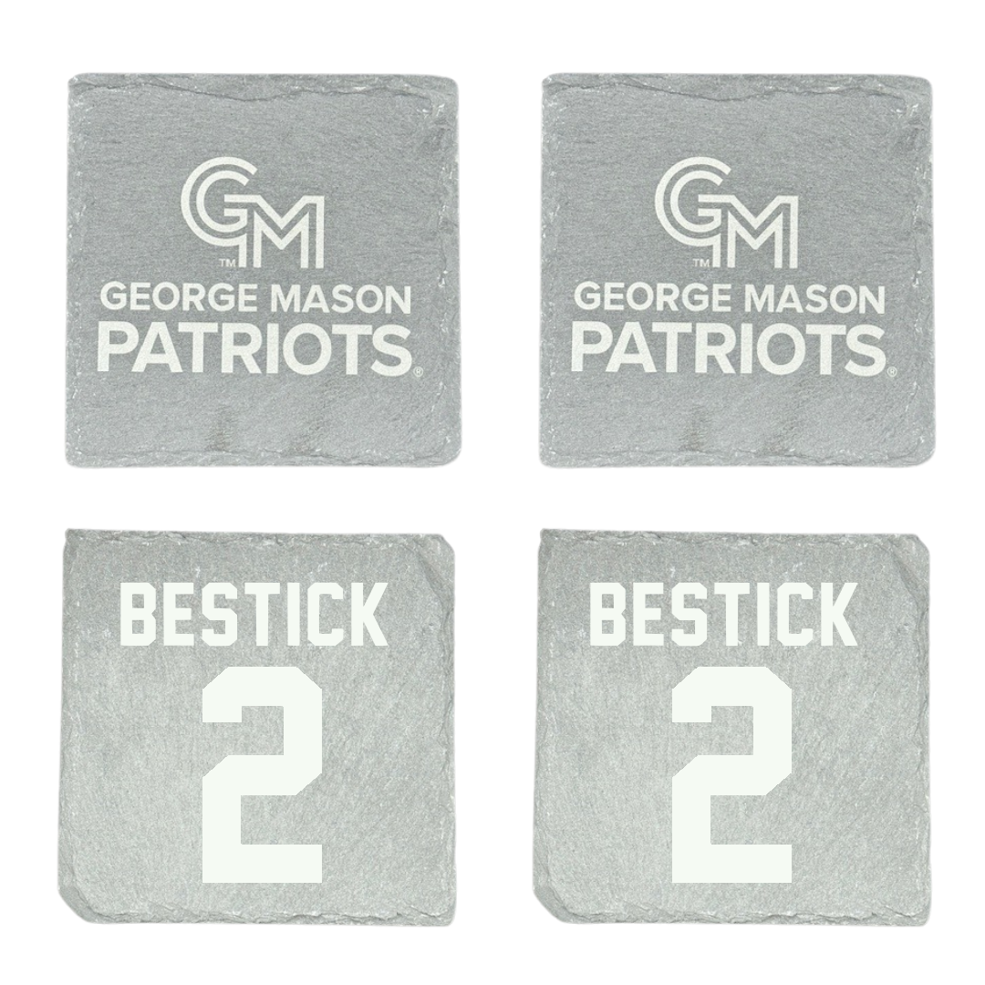 George Mason University Lacrosse Stone Coaster (4 Pack)  - #2 Kaitlyn Bestick