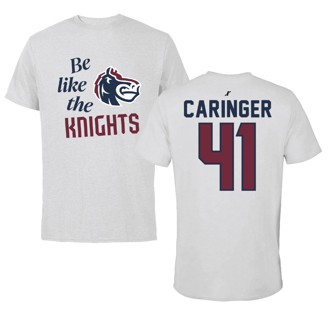 Fairleigh Dickinson University-Metropolitan Campus Softball Light Gray Be Like Us Tee - #41 Finley Caringer