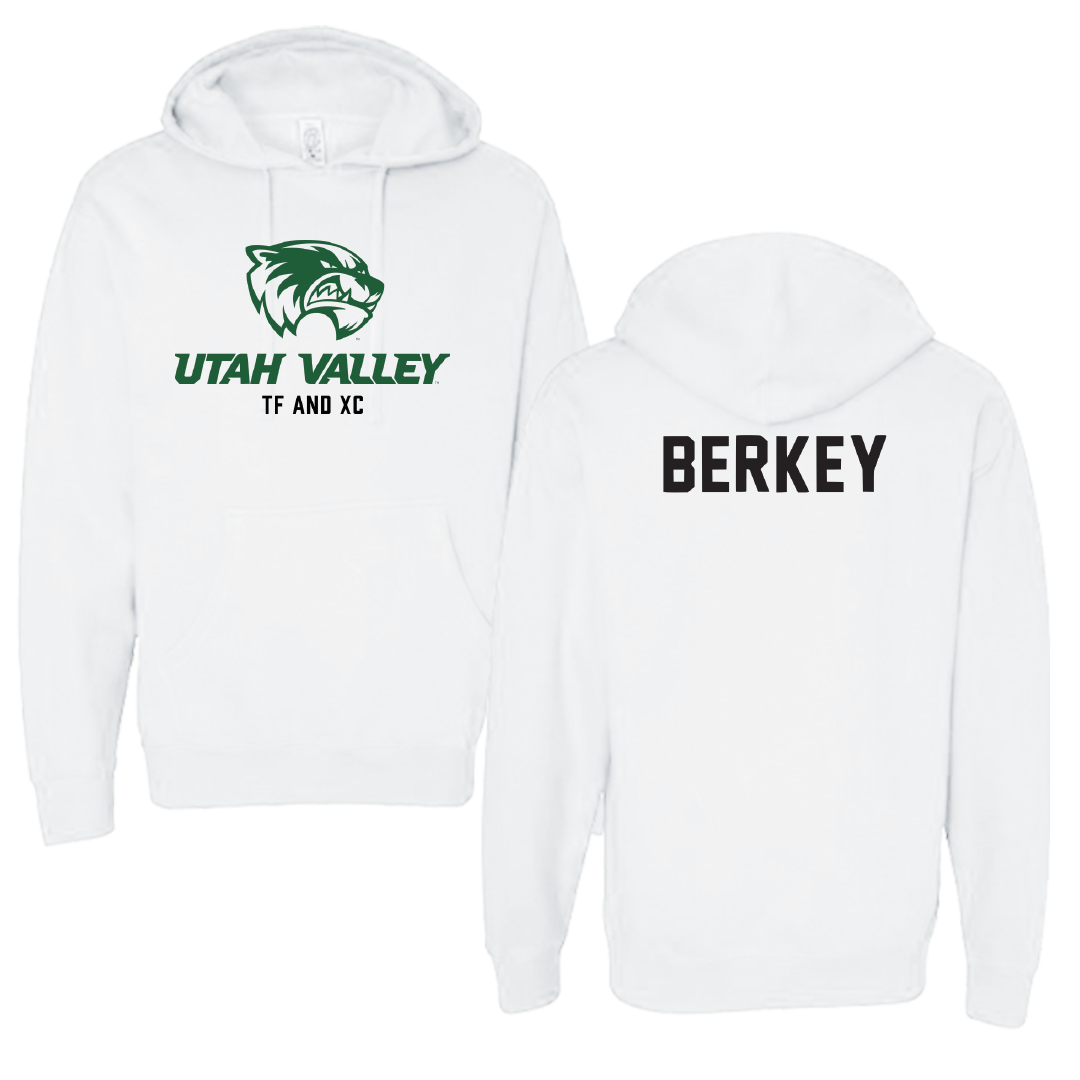 Utah Valley University TF and XC White Classic Hoodie - Neal Berkey
