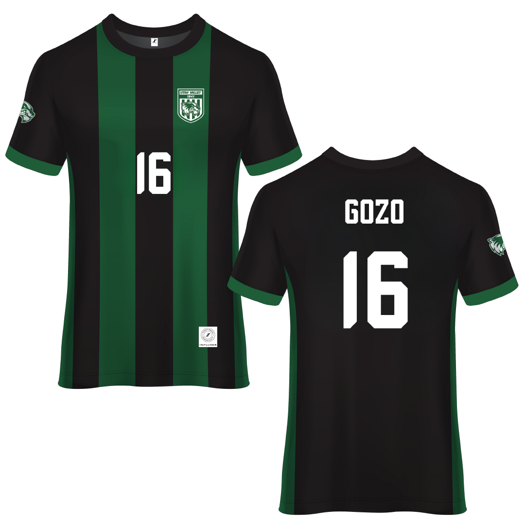 Utah Valley University Green Soccer Jersey - #16 Elijah Gozo