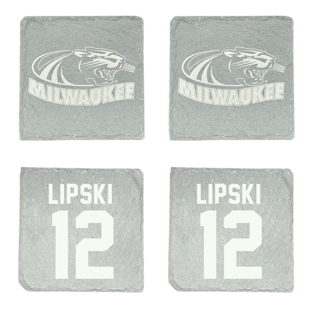 University of Wisconsin-Milwaukee Volleyball Stone Coaster (4 Pack)  - #12 Bella Lipski