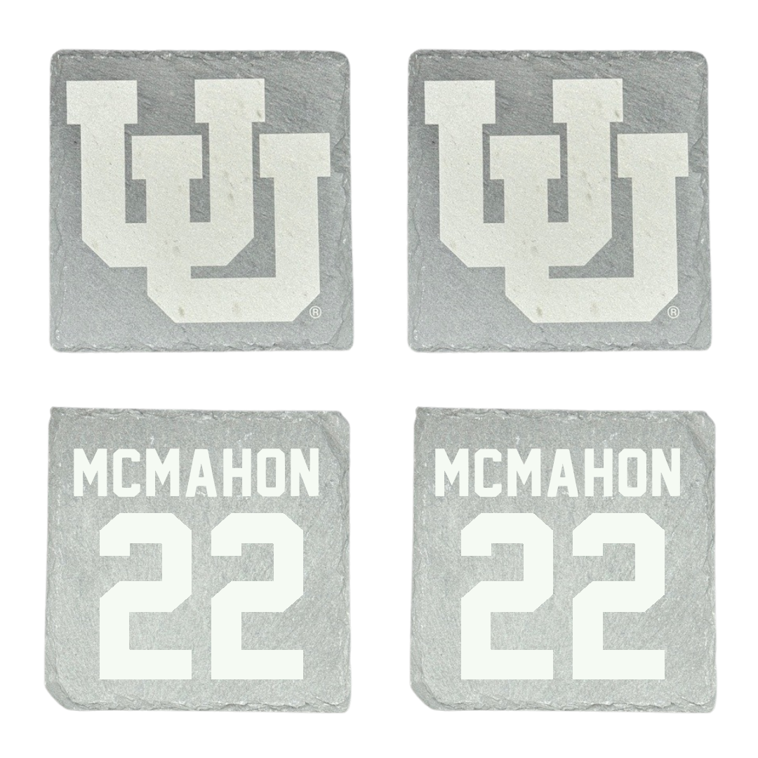 University of Utah Lacrosse Stone Coaster (4 Pack)  - #22 MJ McMahon