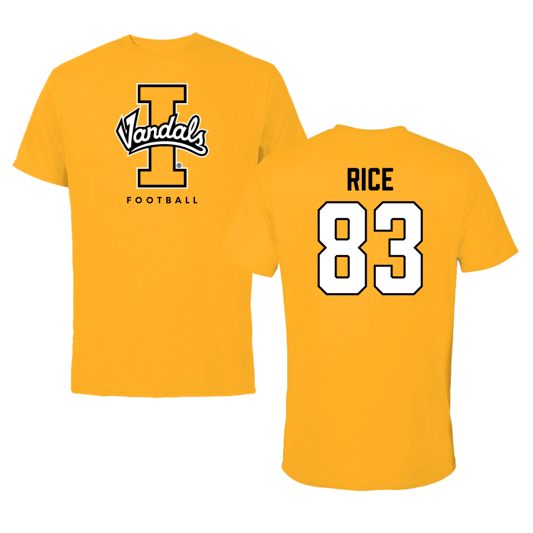 University of Idaho Football Gold Performance Tee - #83 Brayden Rice