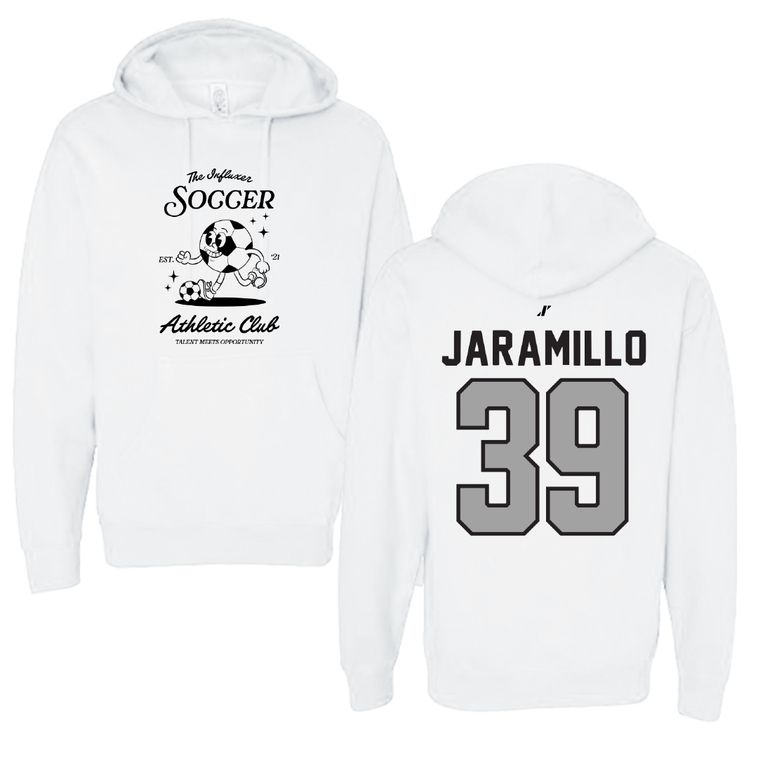 Soccer White Influxer Athletic Club Hoodie - #39 Cassandra Jaramillo