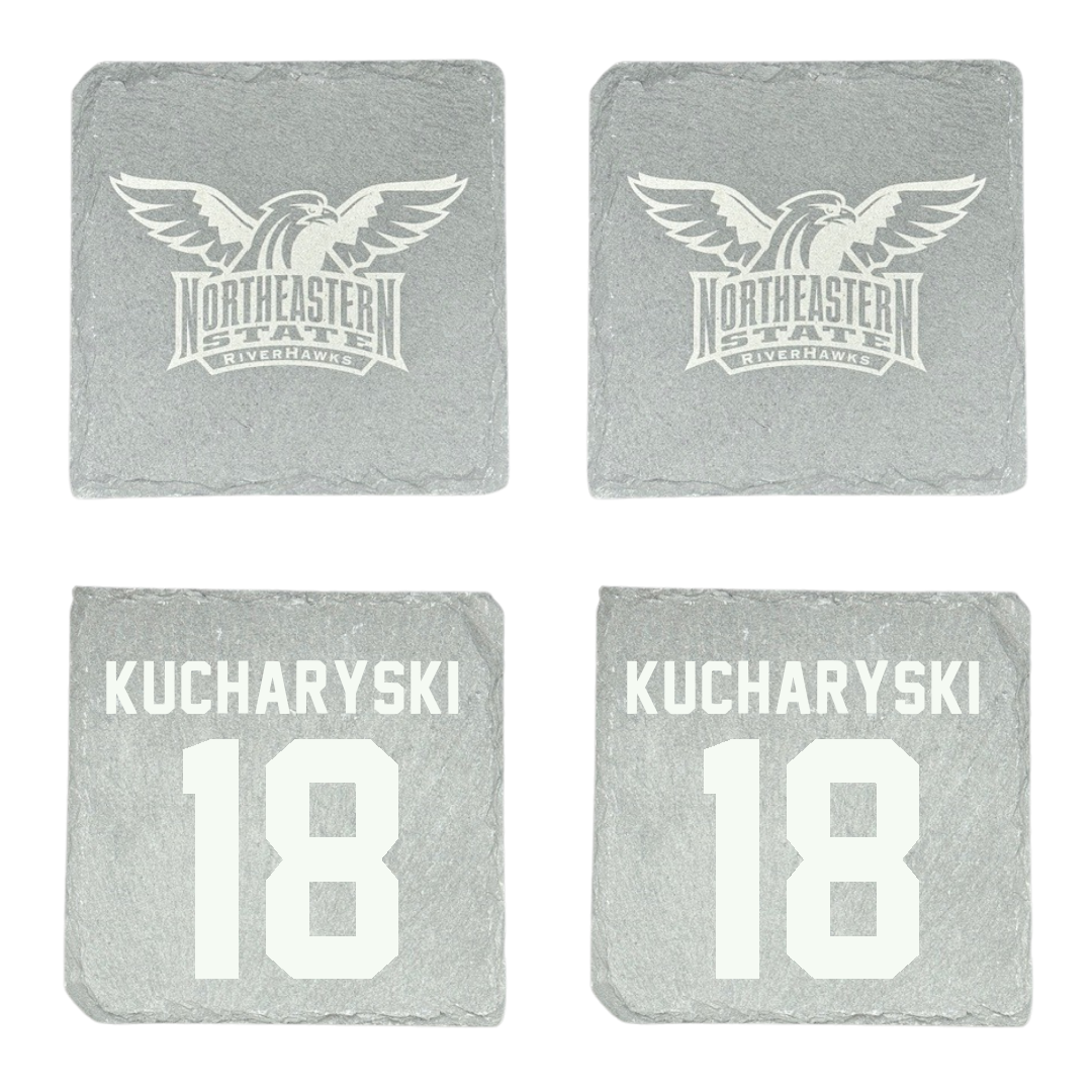 Northeastern State University Soccer Stone Coaster (4 Pack)  - #18 Olivia Kucharyski