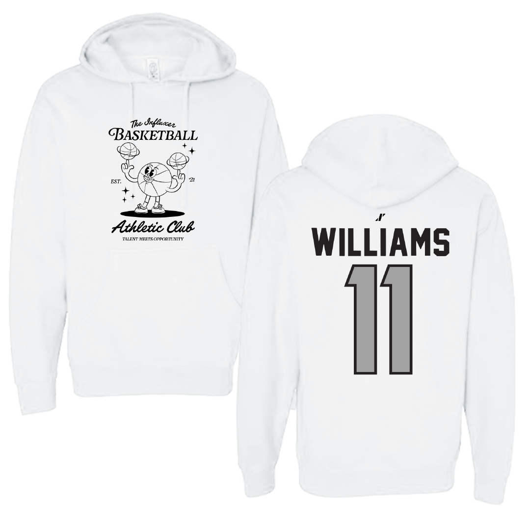 Basketball White Influxer Athletic Club Hoodie - #11 Shemera Williams