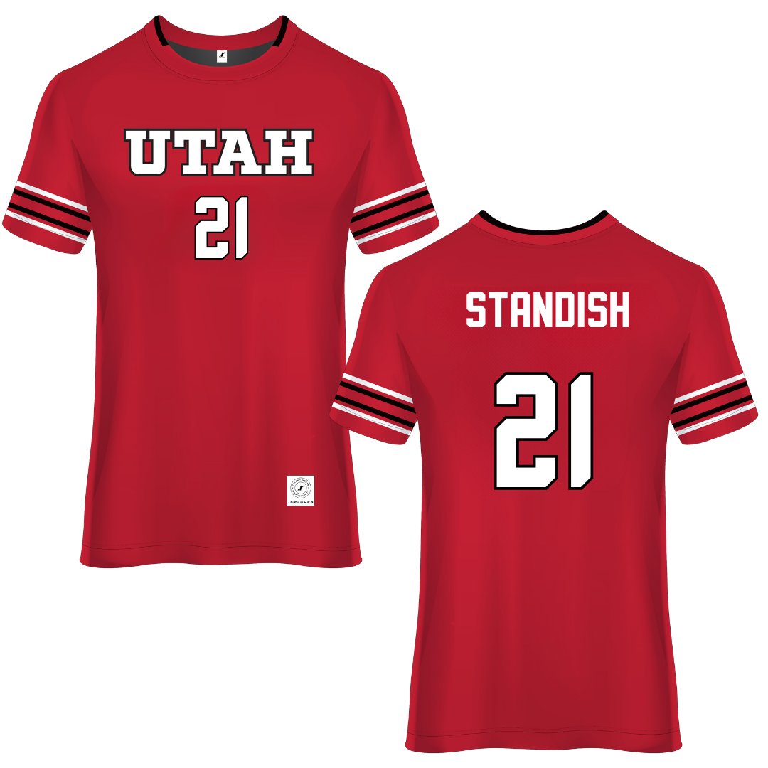University of Utah Red Soccer Jersey - #21 Kaela Standish