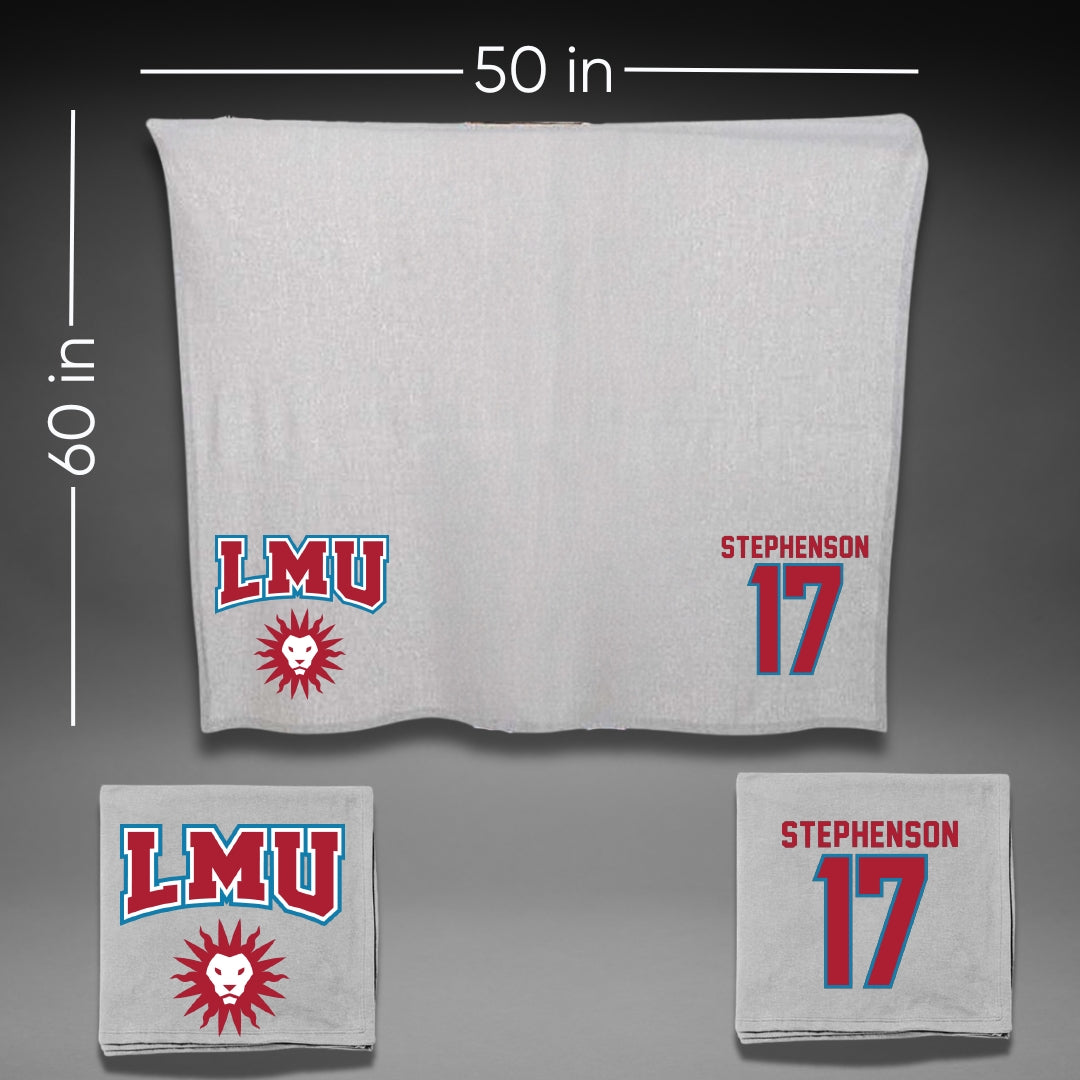Loyola Marymount University Volleyball Gray Blanket - #17 Sophie Stephenson
