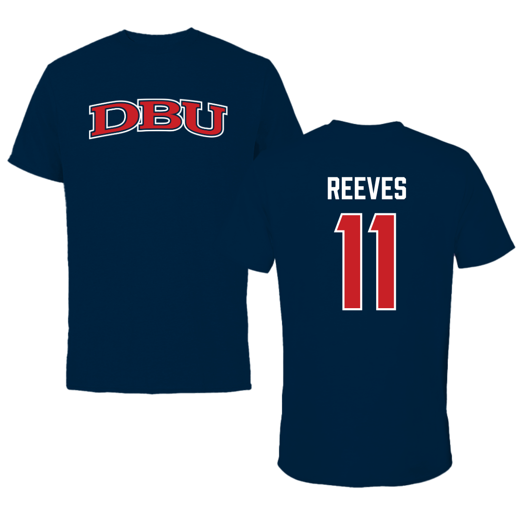 Dallas Baptist University Volleyball Navy DBU Tee - #11 Price Reeves