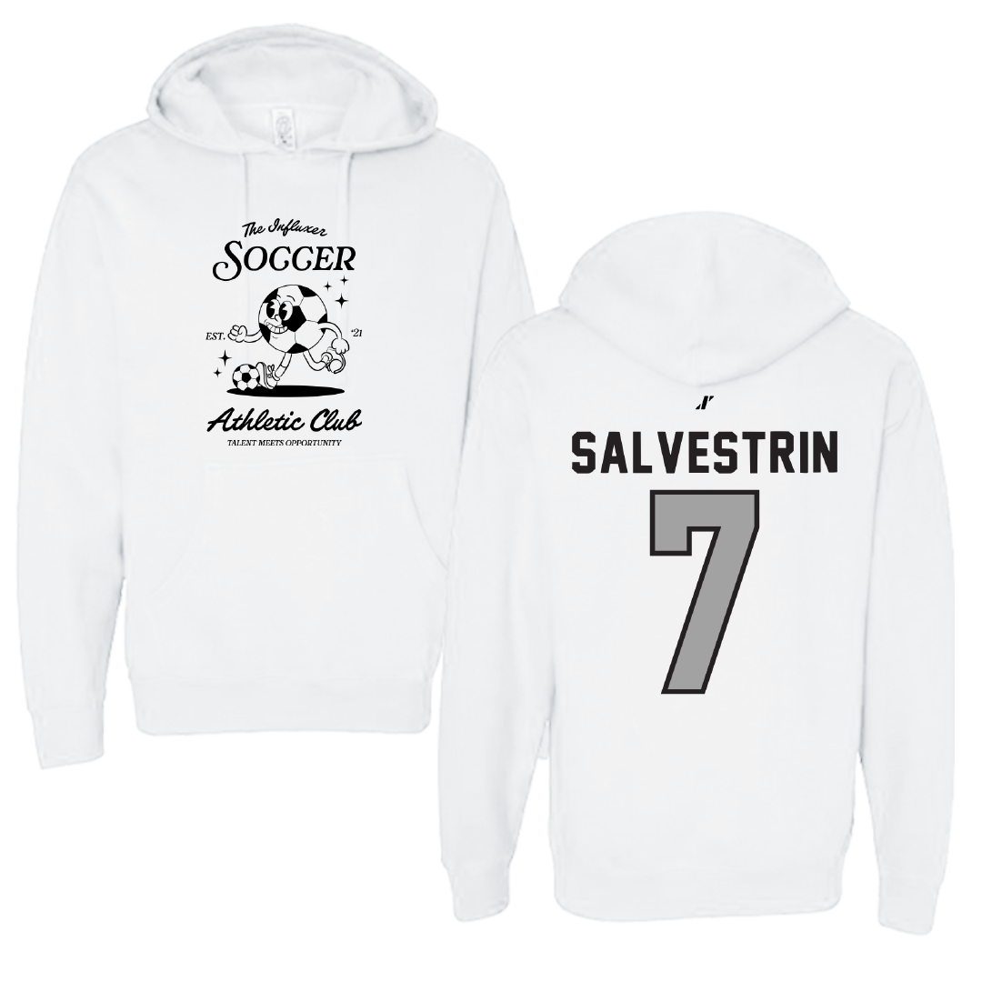 Soccer White Influxer Athletic Club Hoodie - #7 Tessa Salvestrin
