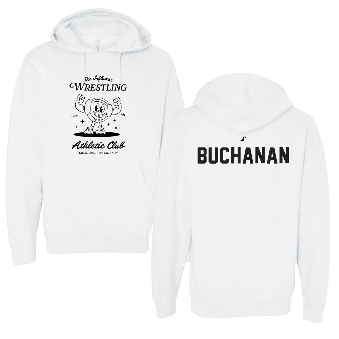 Wrestling White Influxer Athletic Club Hoodie - Stephen Buchanan