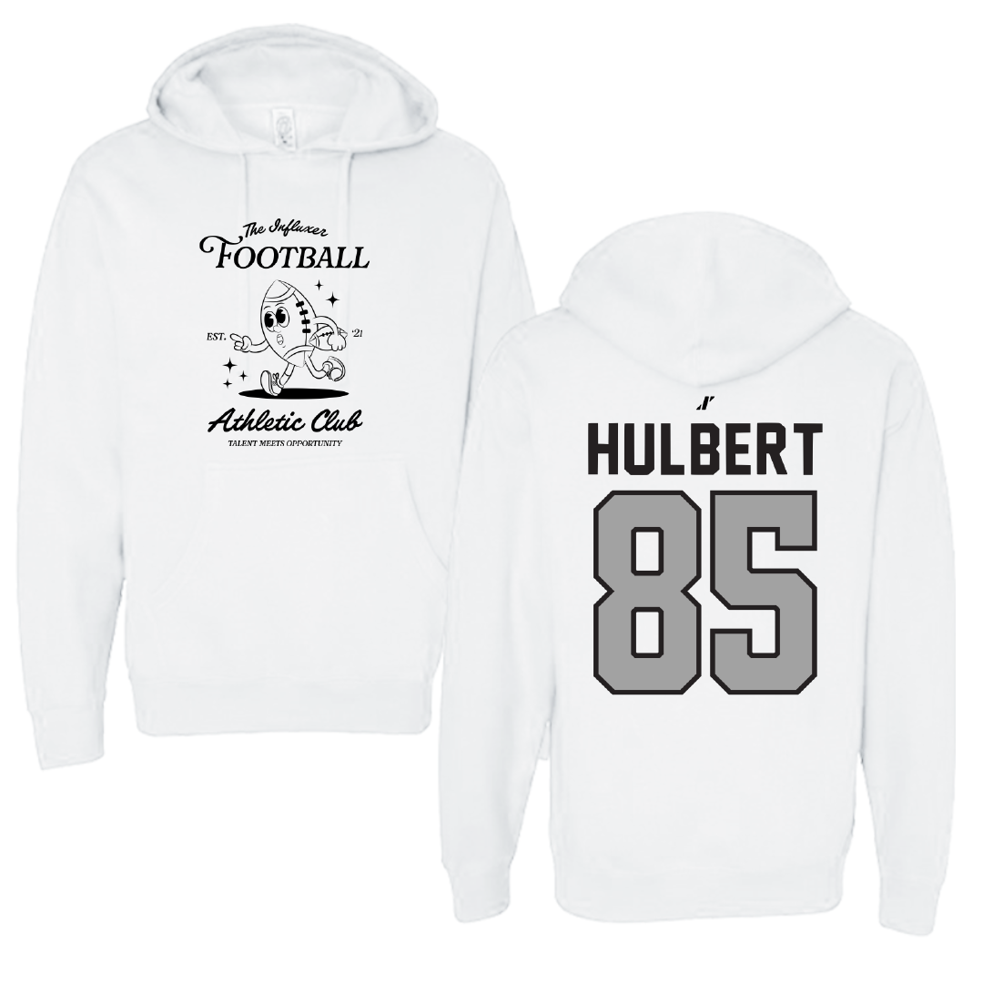 Football White Influxer Athletic Club Hoodie - #85 David Hulbert