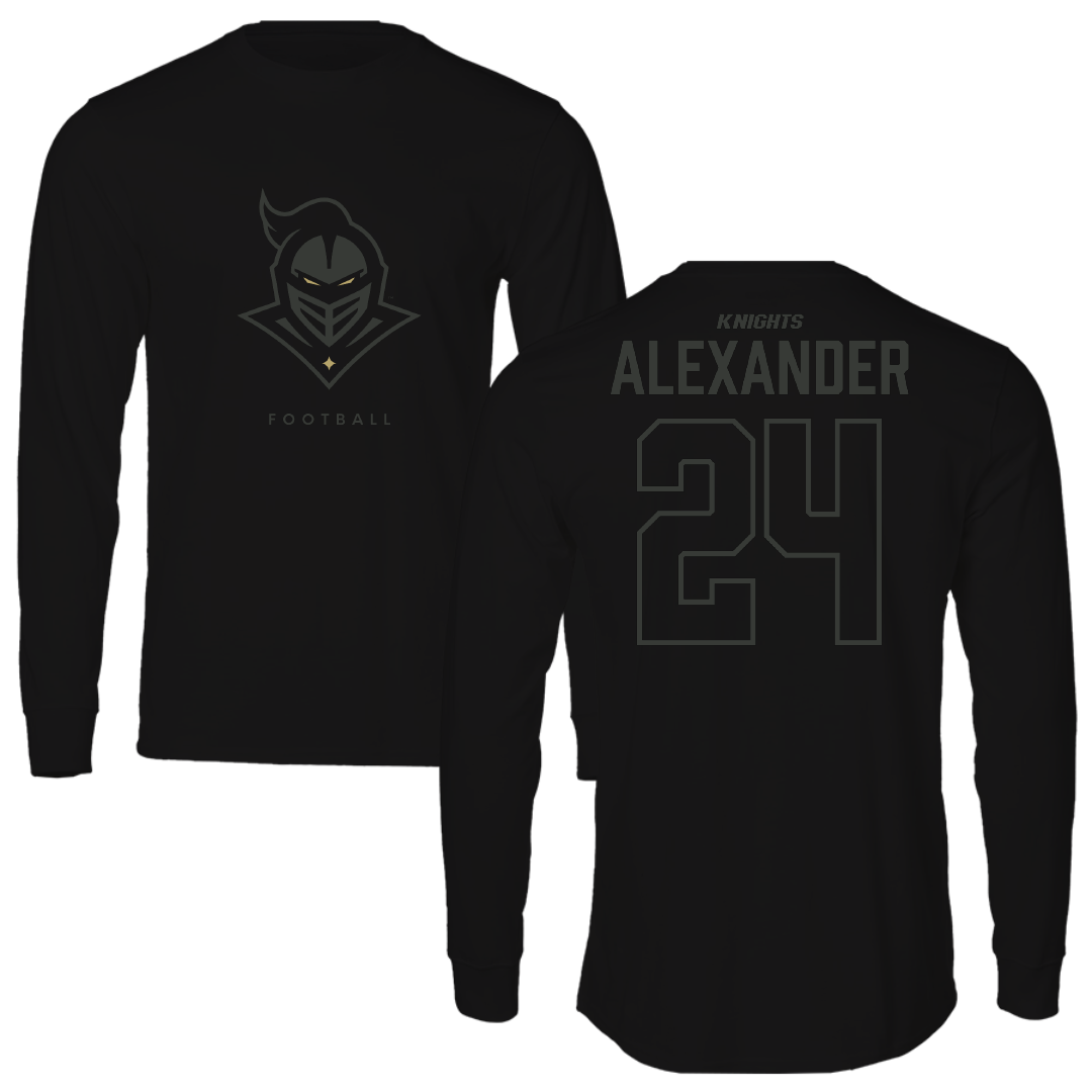University of Central Florida Football Black Long Sleeve - #24 Xe'ree Alexander