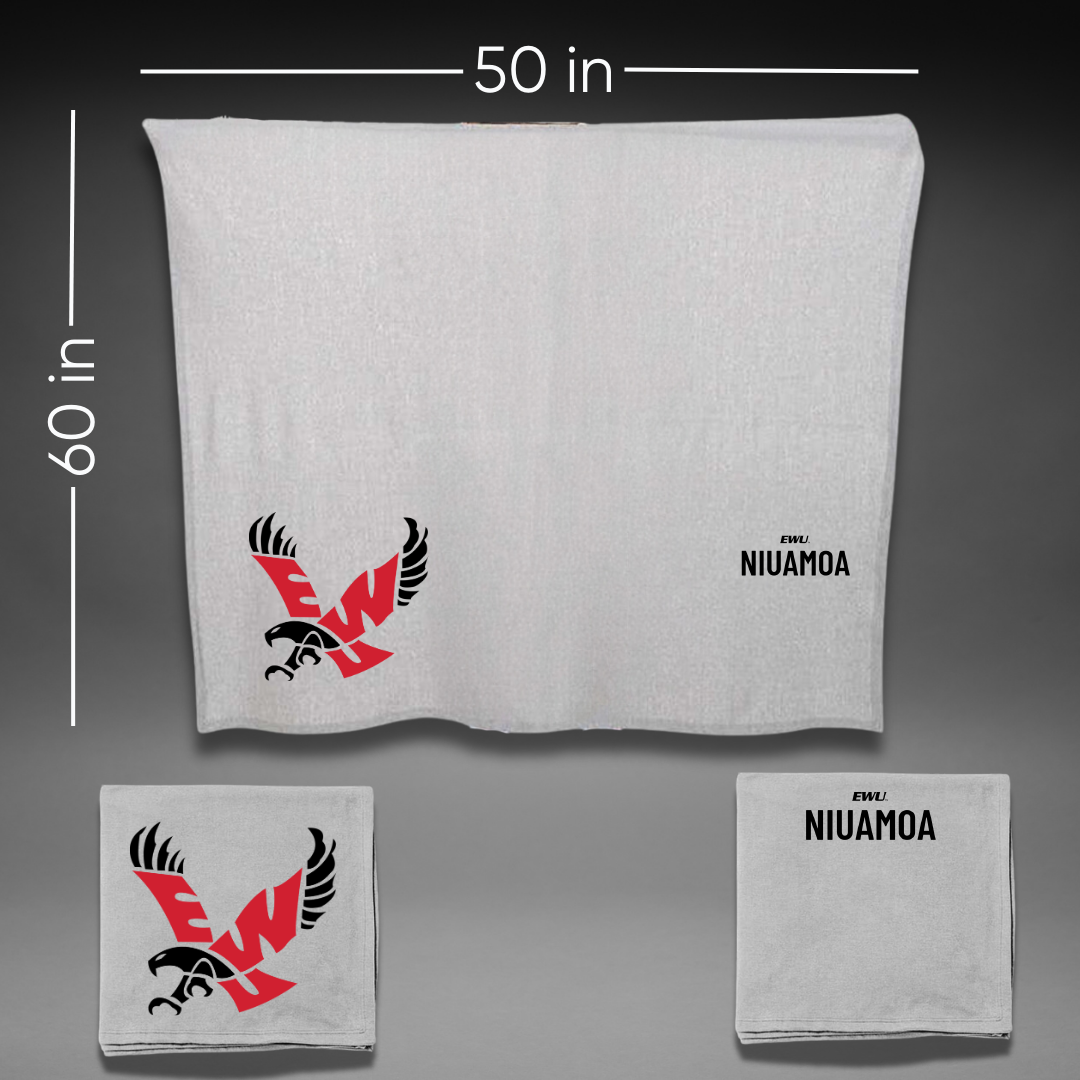 Eastern Washington University TF and XC Gray Blanket - JJ Niuamoa