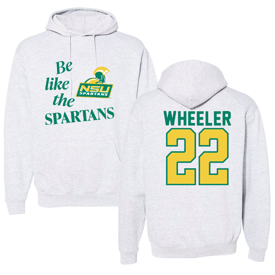 Norfolk State University Basketball Light Gray Be Like Us Hoodie - #22 Kierra Wheeler