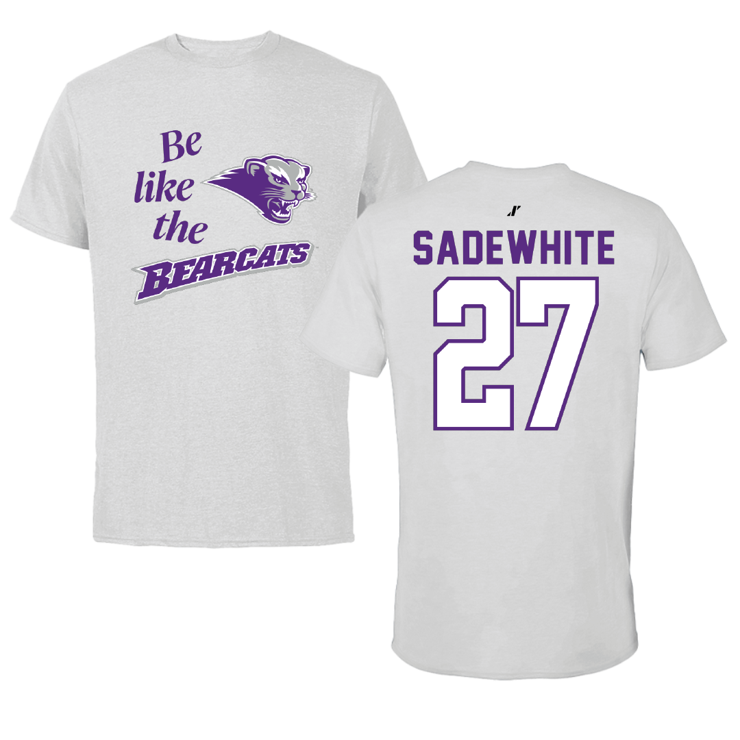 Southwest Baptist University Softball Light Gray Be Like Us Tee - #27 Lucy Sadewhite