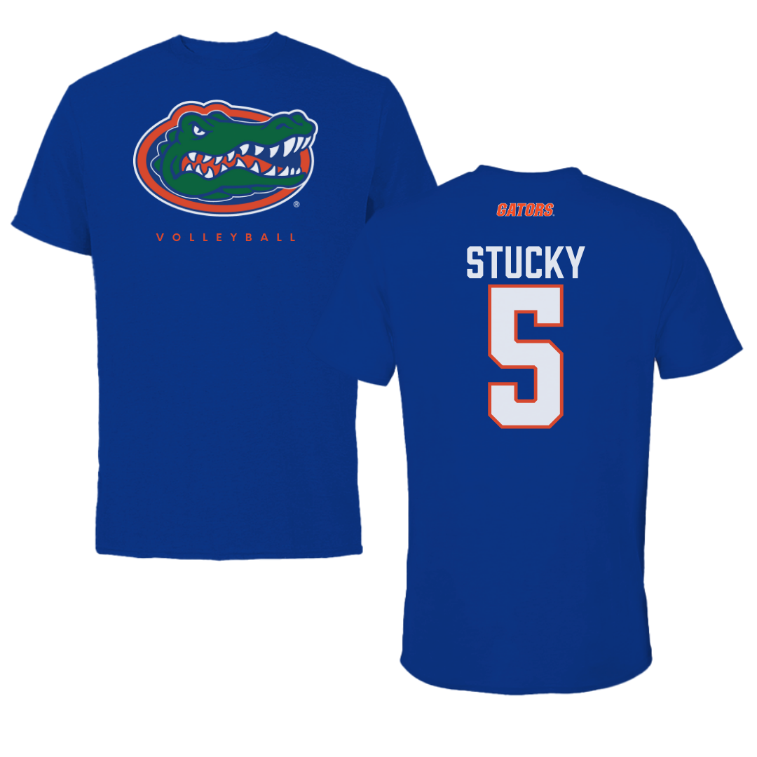 University of Florida Volleyball Blue Tee - #5 Alexis Stucky