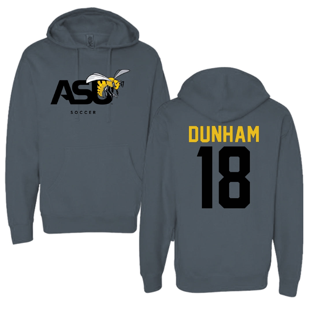 Alabama State University Soccer Dark Gray Hoodie - #18 Morgan Dunham