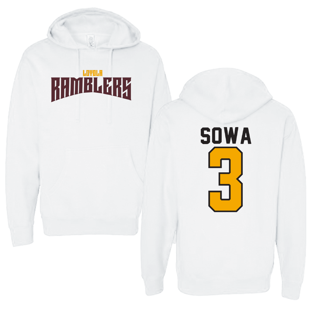 Loyola University-Chicago Volleyball White Classic Hoodie - #3 JJ Sowa