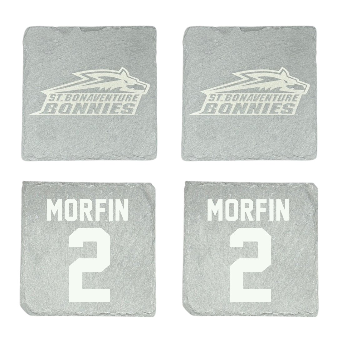 St. Bonaventure University Soccer Stone Coaster (4 Pack)  - #2 Sean Morfin