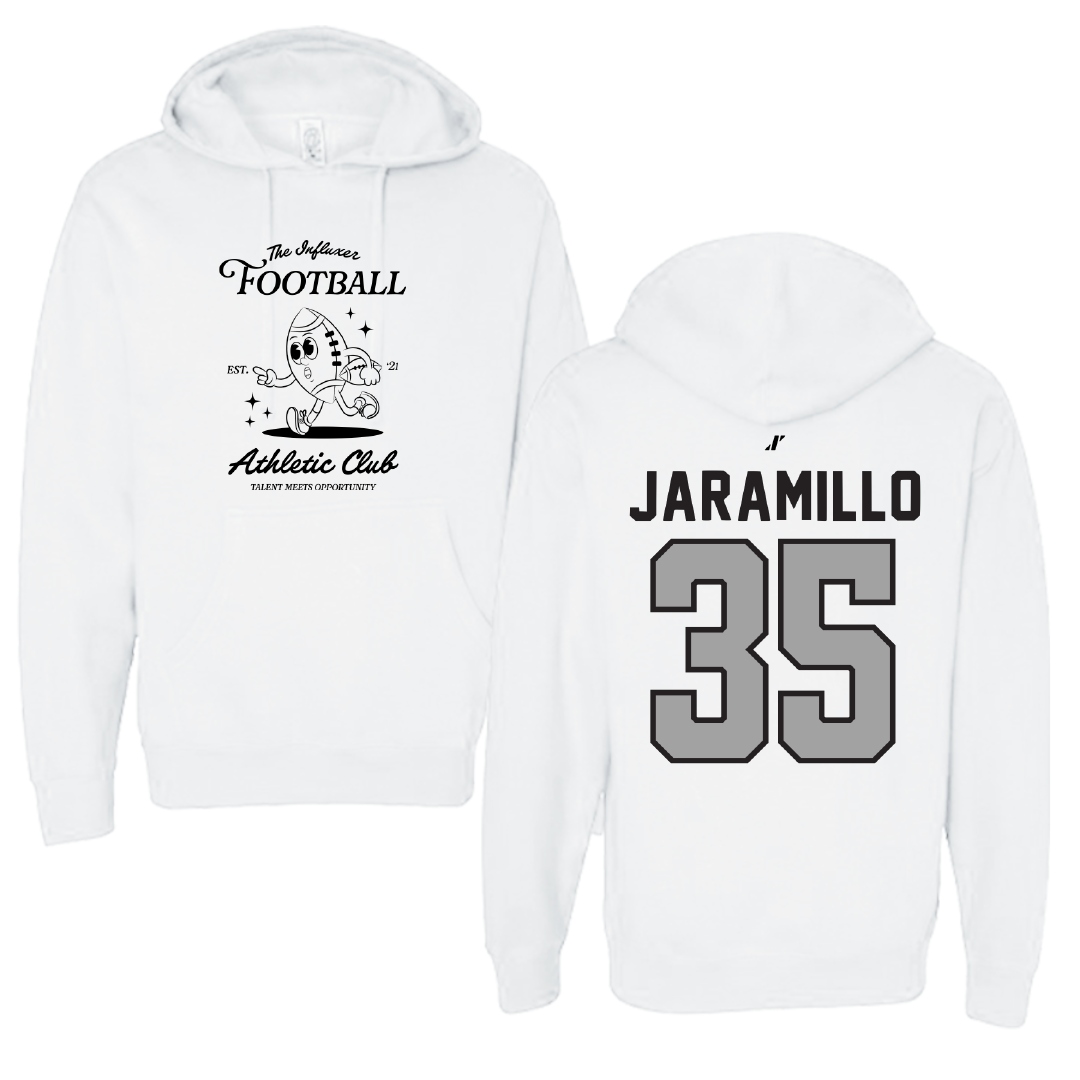 Football White Influxer Athletic Club Hoodie - #35 Luis Jaramillo