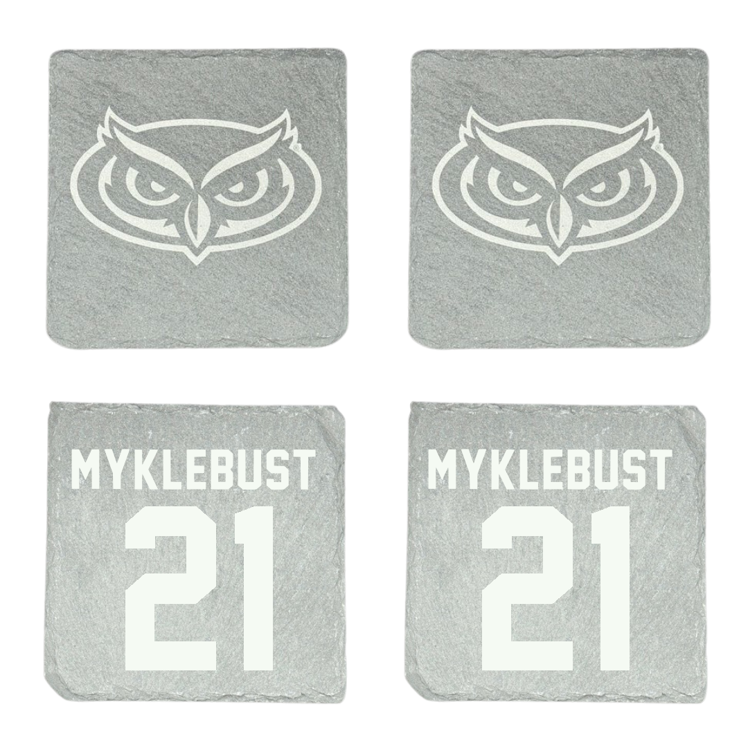 Florida Atlantic University Basketball Stone Coaster (4 Pack)  - #21 Maria Myklebust