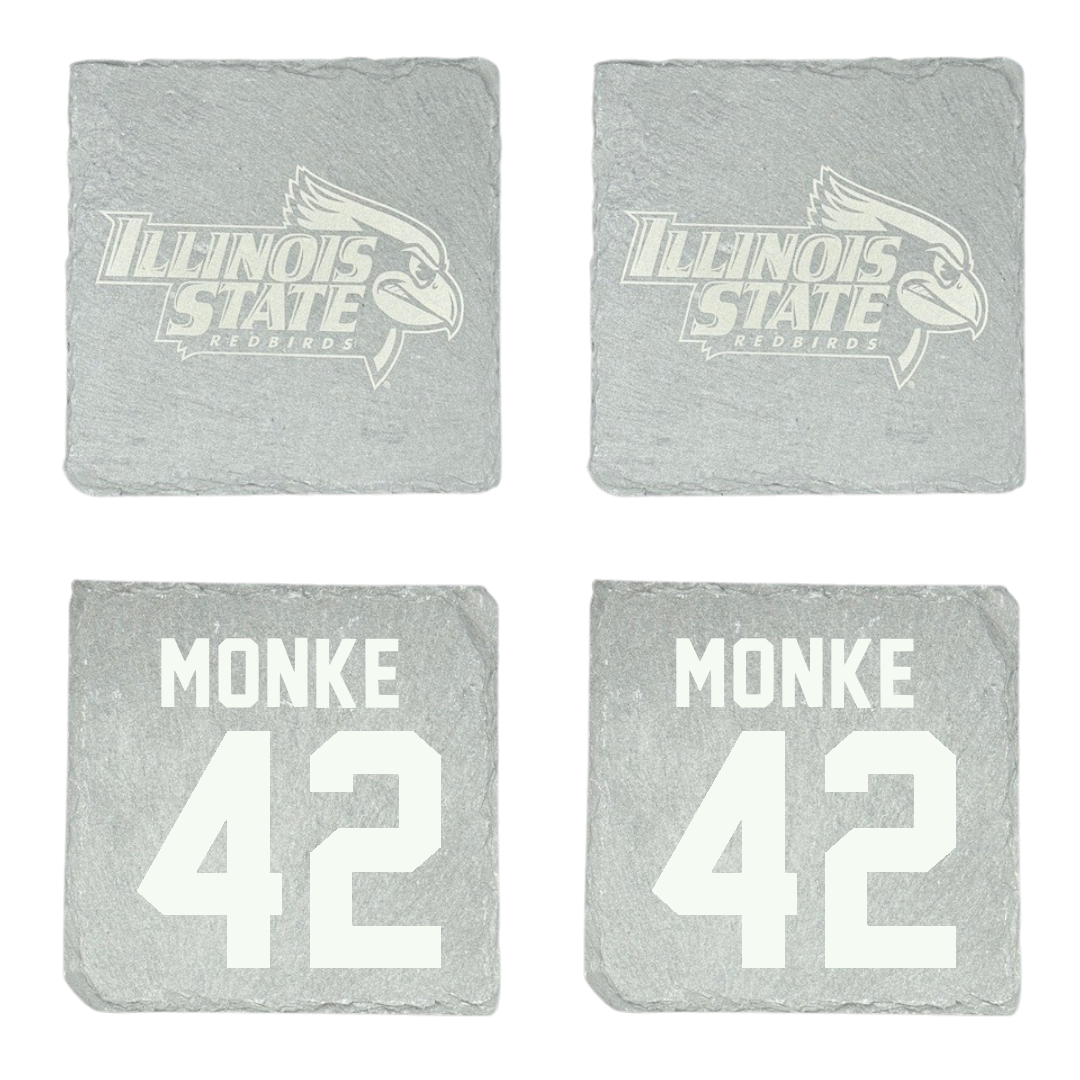 Illinois State University Baseball Stone Coaster (4 Pack)  - #42 Carter Monke