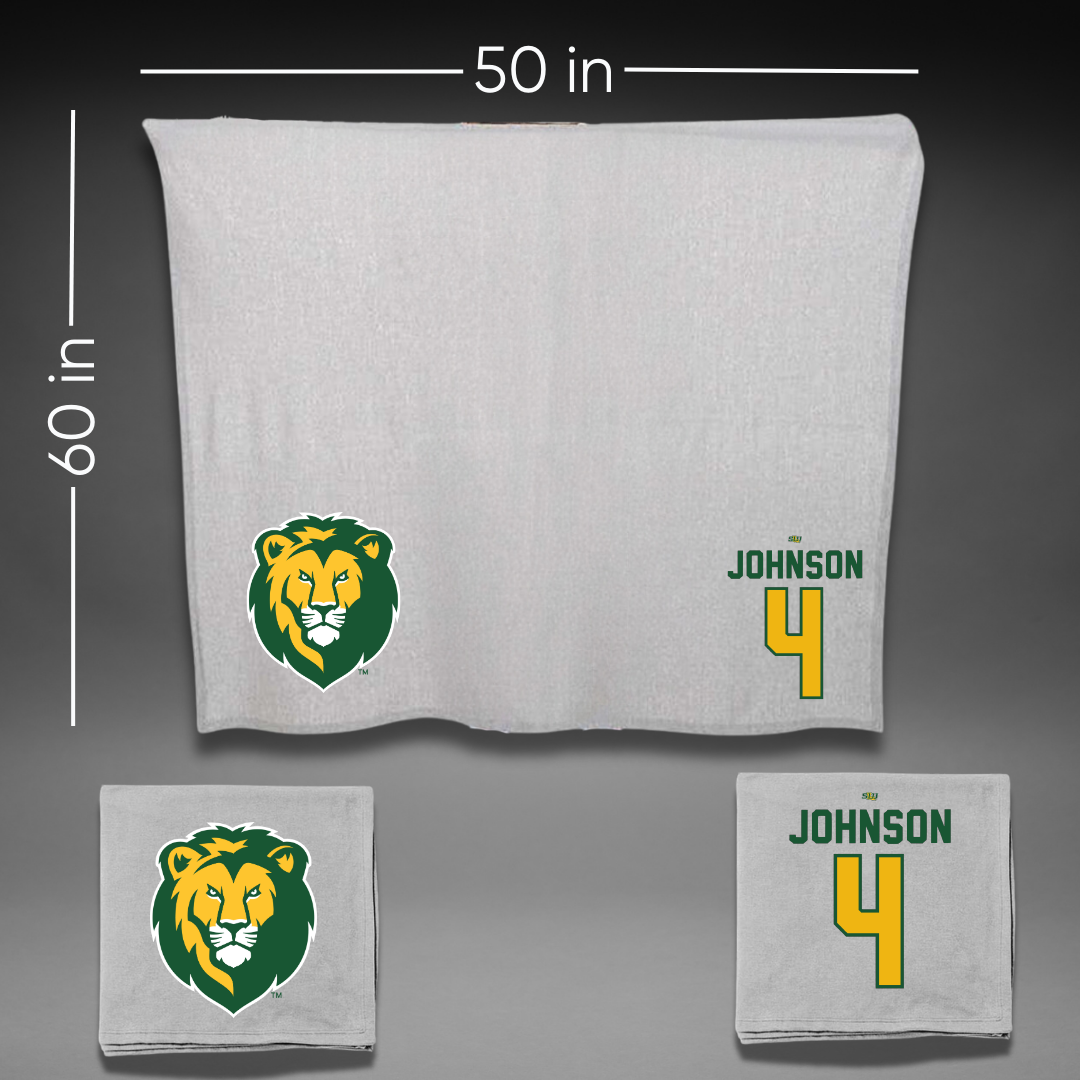Southeastern Louisiana University Softball Gray Blanket - #4 Lexi Johnson
