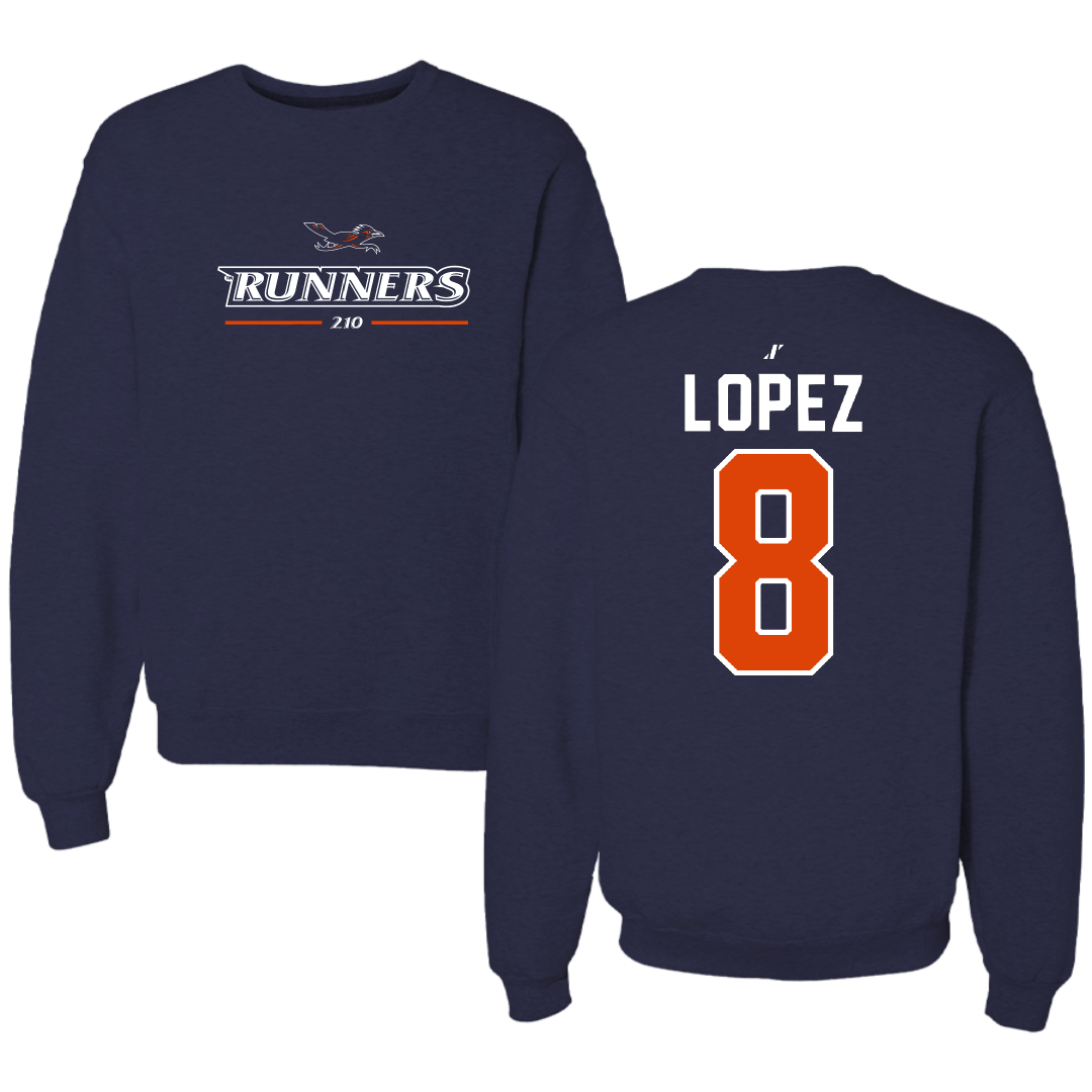 University of Texas at San Antonio Soccer Navy General Crewneck - #8 Haley Lopez