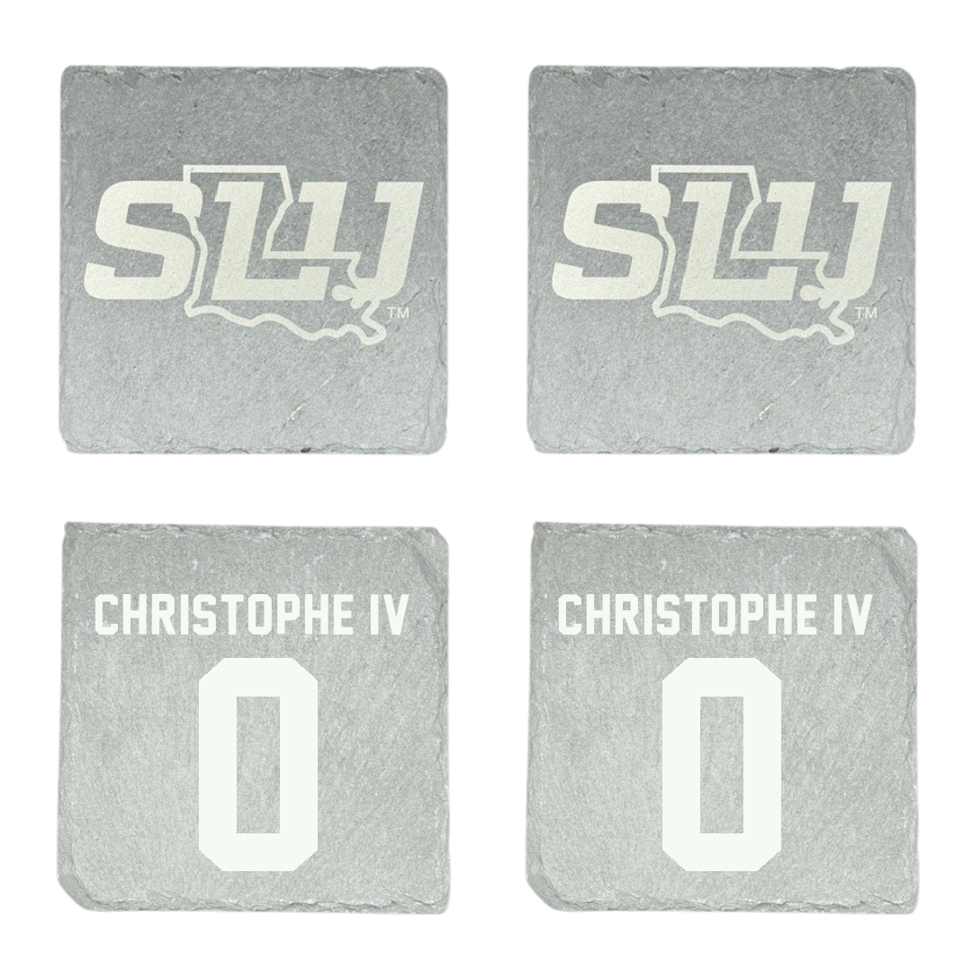 Southeastern Louisiana University Football Stone Coaster (4 Pack)  - #0 Herman Christophe IV