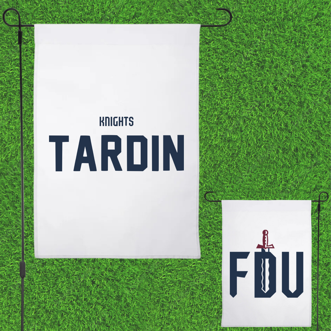 Fairleigh Dickinson University-Metropolitan Campus Tennis White Garden Flag - Fernando Tardin