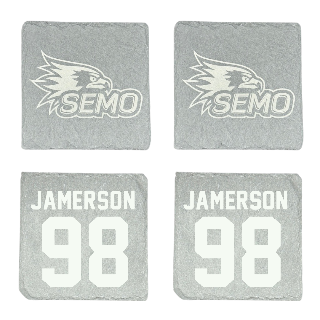 Southeast Missouri State University Football Stone Coaster (4 Pack)  - #98 Michael Jamerson