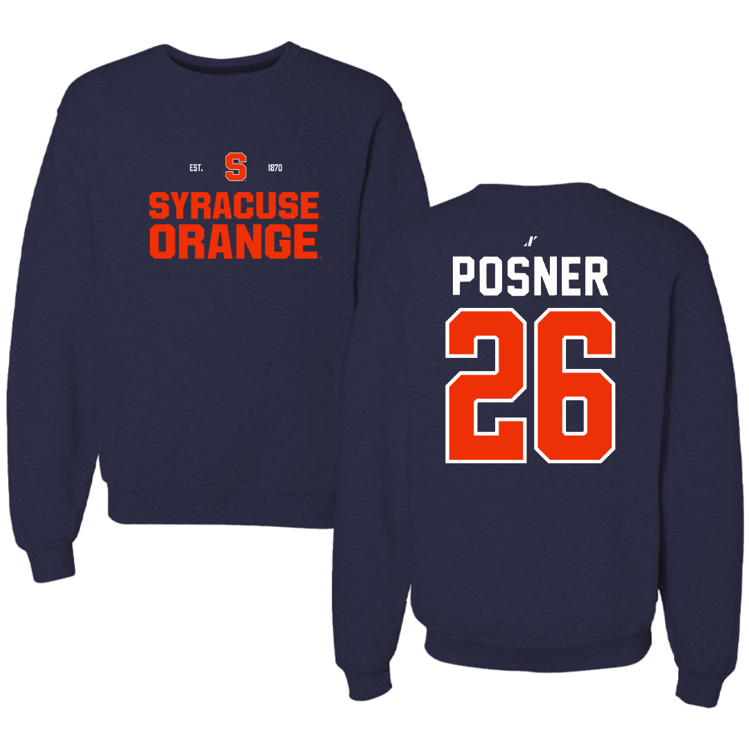 Syracuse University Softball Navy General Crewneck - #26 Taylor Posner