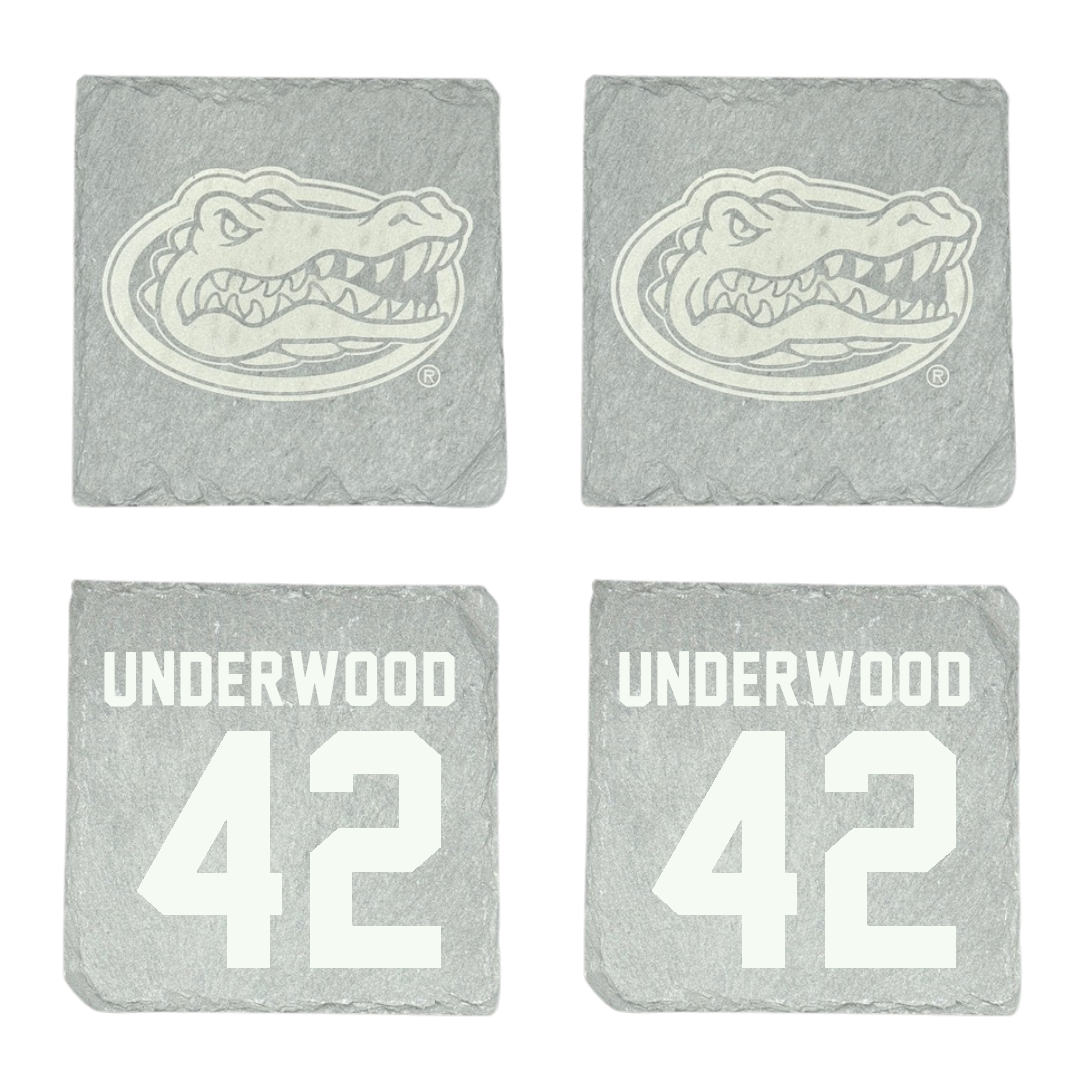 University of Florida Football Stone Coaster (4 Pack)  - #42 Rocco Underwood