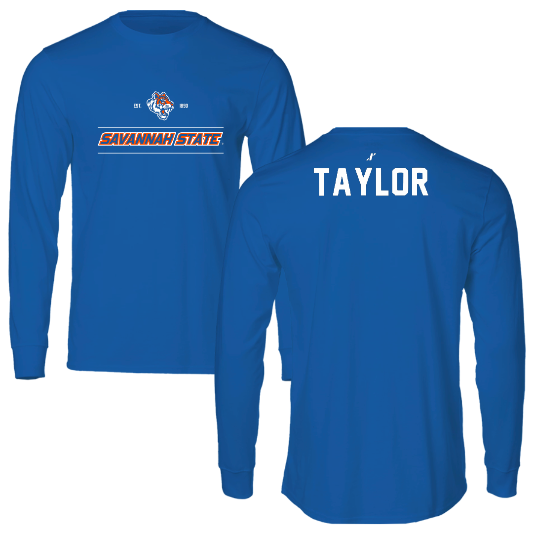 Savannah State University TF and XC Blue General Long Sleeve - Victoria Taylor