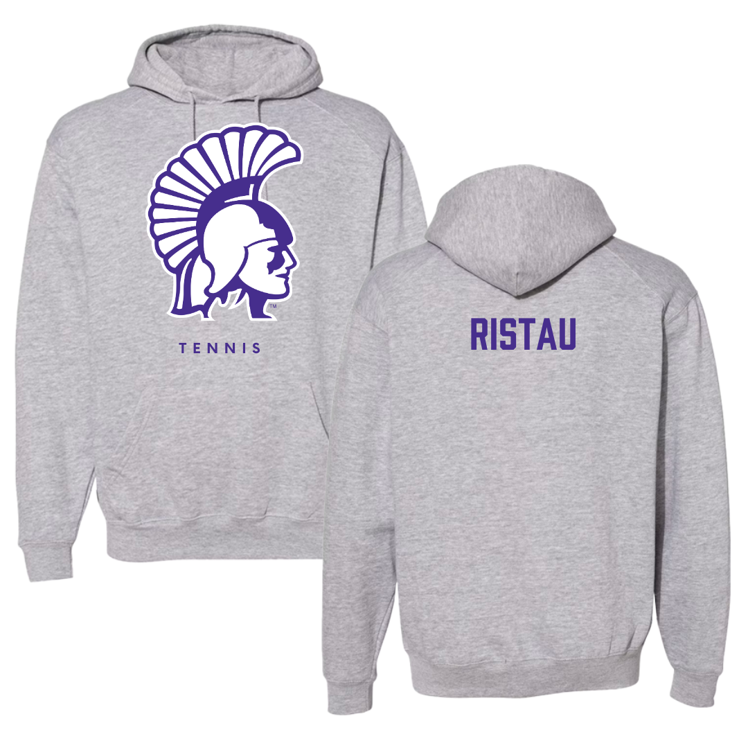 Winona State University Tennis Gray Hoodie - Lainy Ristau