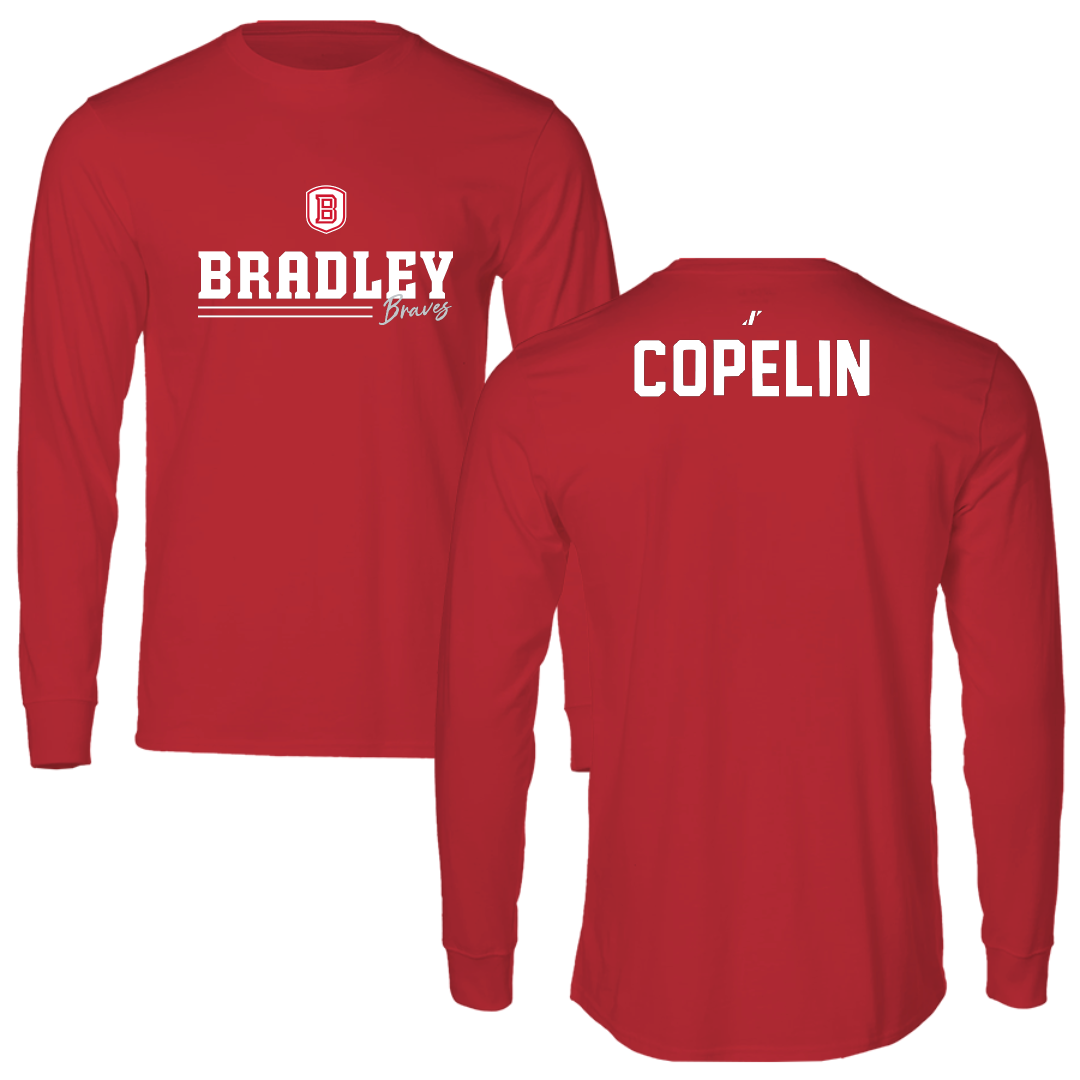 Bradley University TF and XC Red General Long Sleeve - Jaxson Copelin