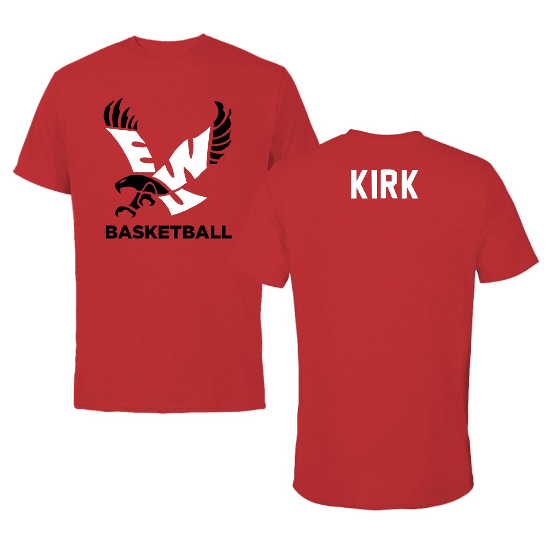 Eastern Washington University Basketball Red Tee - Paris Kirk