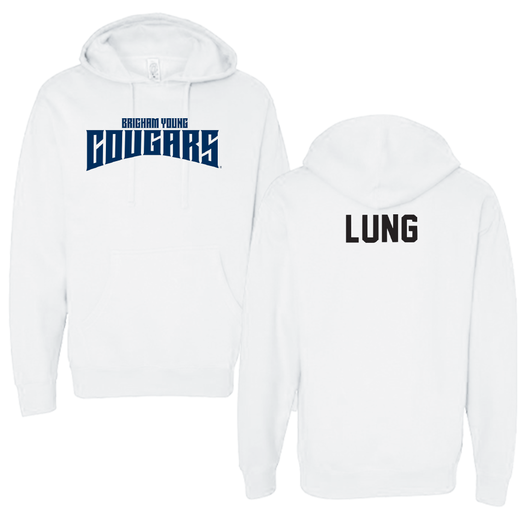 Brigham Young University Swimming & Diving White Classic Hoodie - Mackenzie Lung