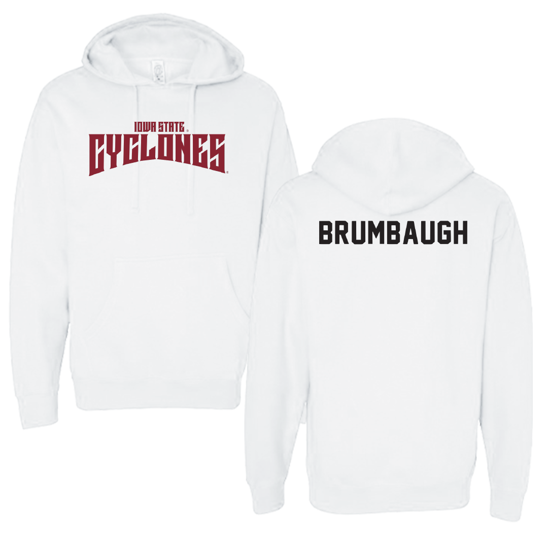Iowa State University TF and XC White Classic Hoodie - Jadan Brumbaugh