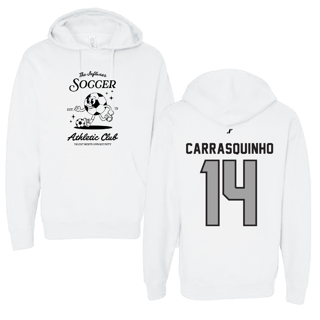 Soccer White Influxer Athletic Club Hoodie - #14 Miguel Carrasquinho