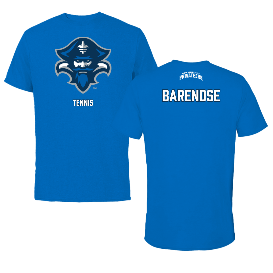 University of New Orleans Tennis Blue Mascot Performance Tee - Laurie Barendse