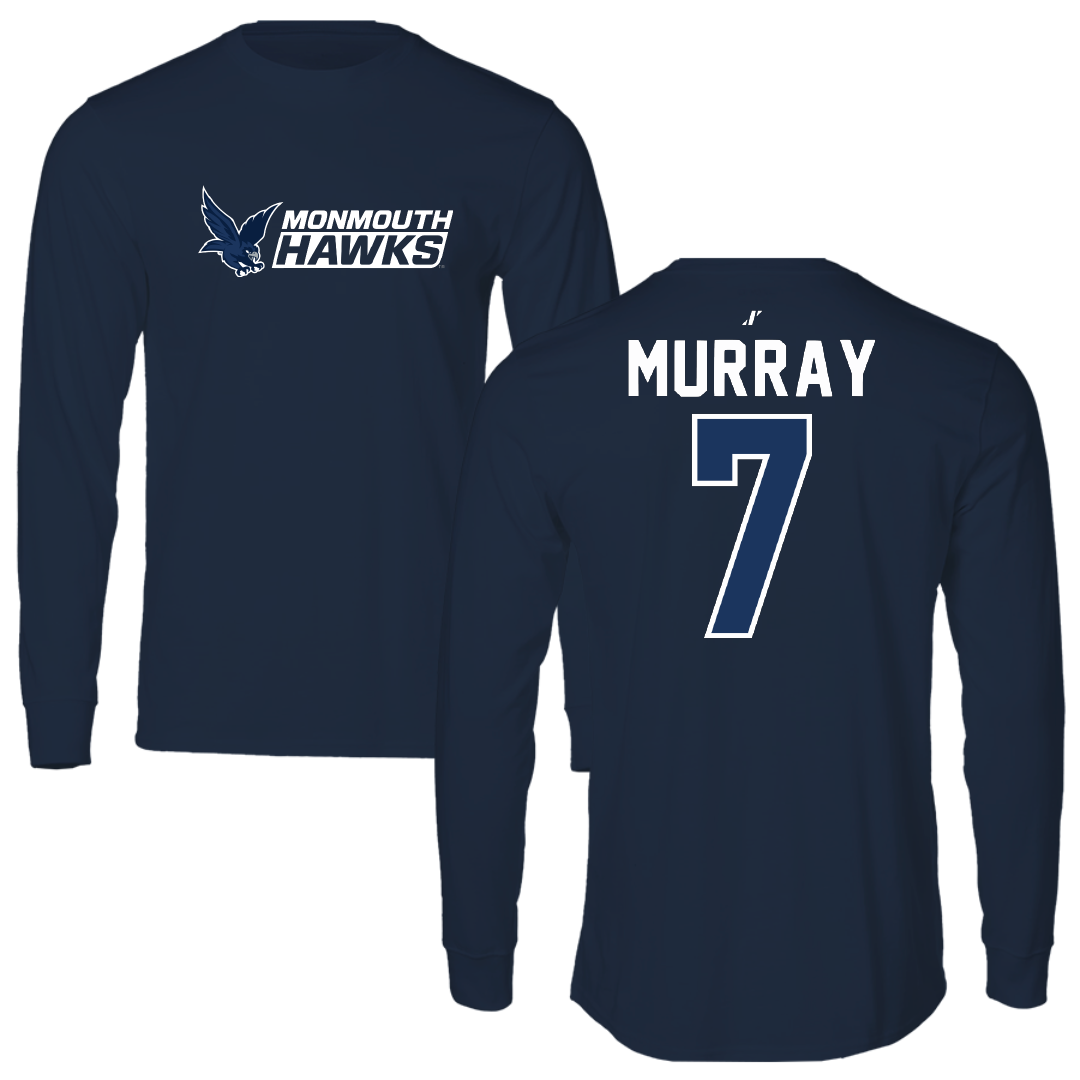 Monmouth University Basketball Navy General Long Sleeve - #7 Isabella Murray