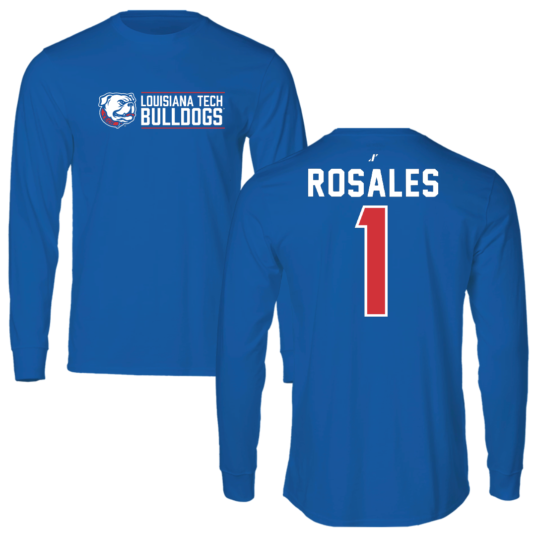 Louisiana Tech University Bowling Blue General Long Sleeve - #1 Patricia Rosales