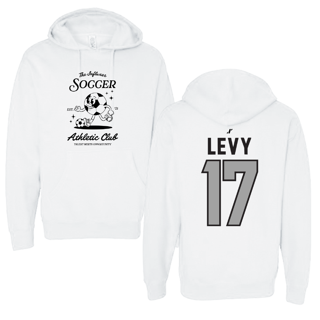 Soccer White Influxer Athletic Club Hoodie - #17 Dylan Levy